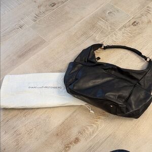 Diane Von Furstenberg Black Hobo Bag